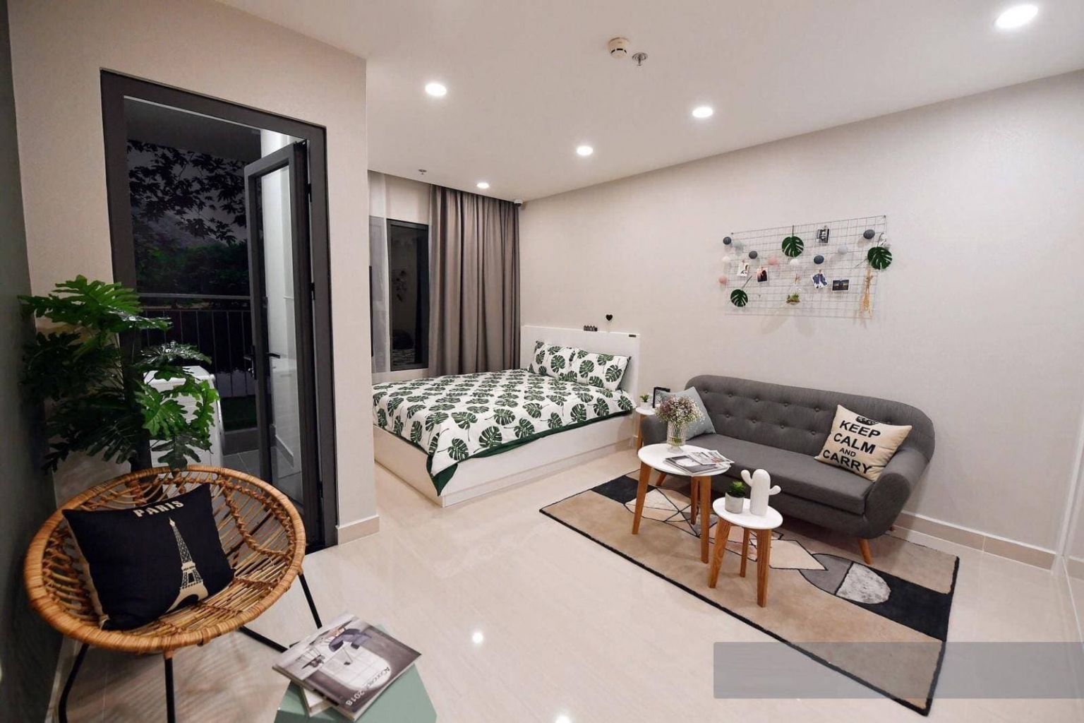 Diện tích căn hộ studio là bao nhiêu?